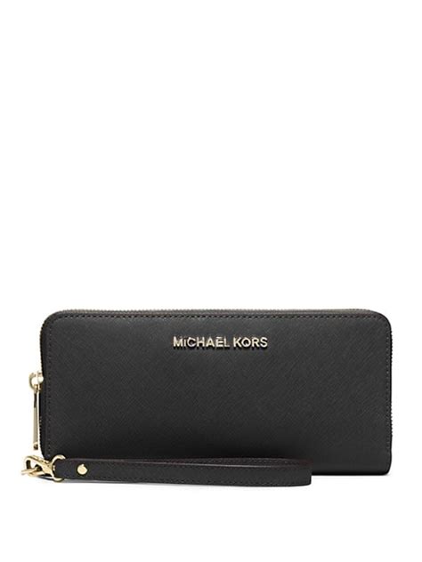 michael kors synthetic leather|michael kors leather continental wristlet.